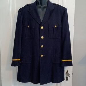 Vtg 1952 Military jacket with gold Mississippi buttons